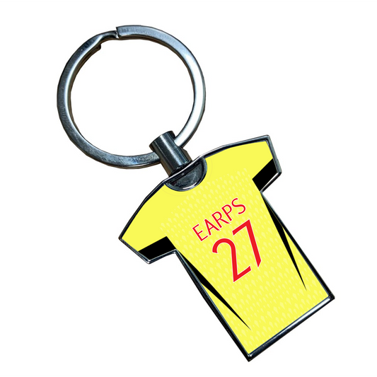 United Women Goalkeeper Kit Shirt Keyring (Yellow)
