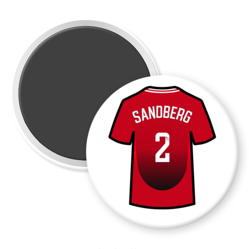 United Women Home Shirt Illustration Player Fridge Magnets (24/25 KIT)