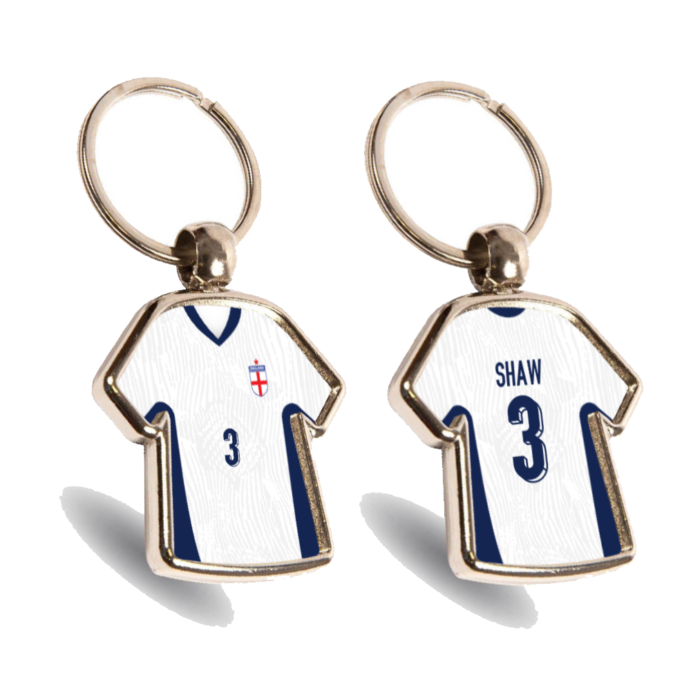 England Metal Home Mini Shirt Keyring
