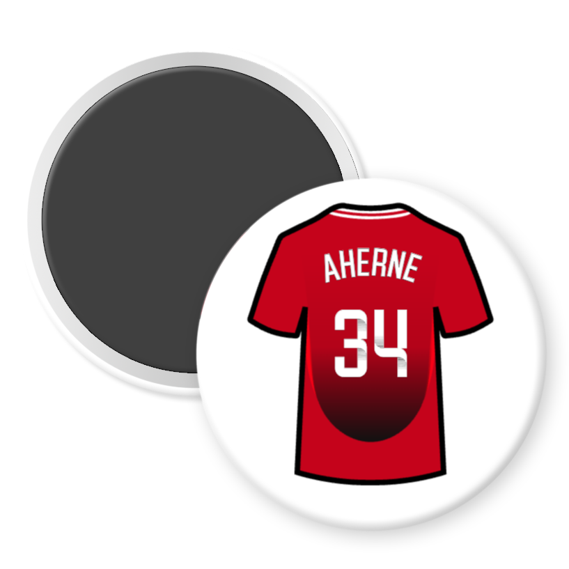United Women Home Shirt Illustration Player Fridge Magnets (24/25 KIT)