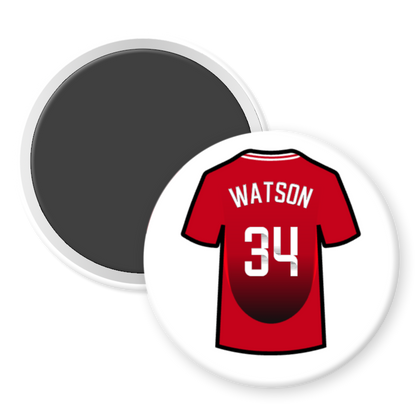 United Women Home Shirt Illustration Player Fridge Magnets (24/25 KIT)