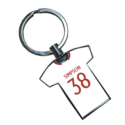 United Women Third Kit Shirt Metal Keyring