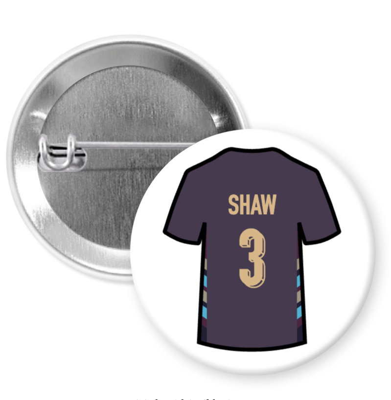England Away Shirt Player Badges