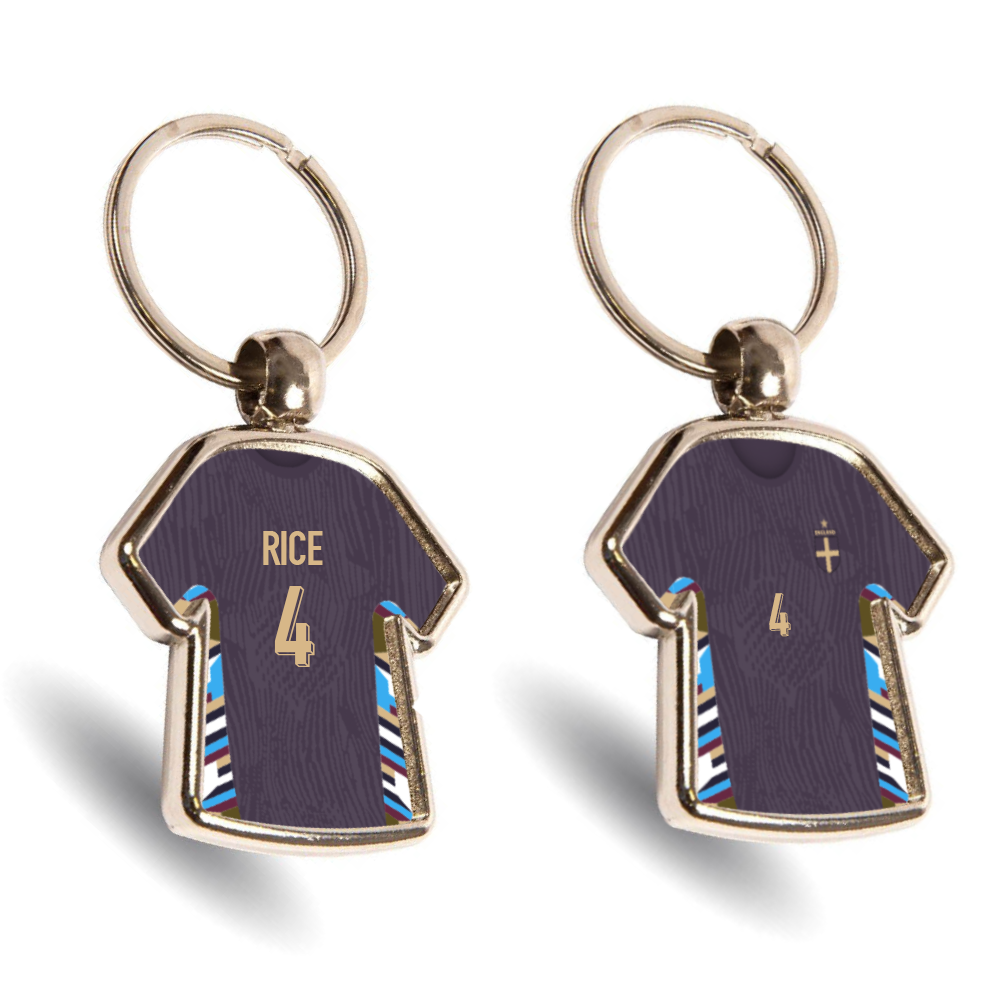 England Metal Away Mini Shirt Keyring
