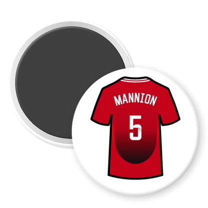 United Women Home Shirt Illustration Player Fridge Magnets (24/25 KIT)