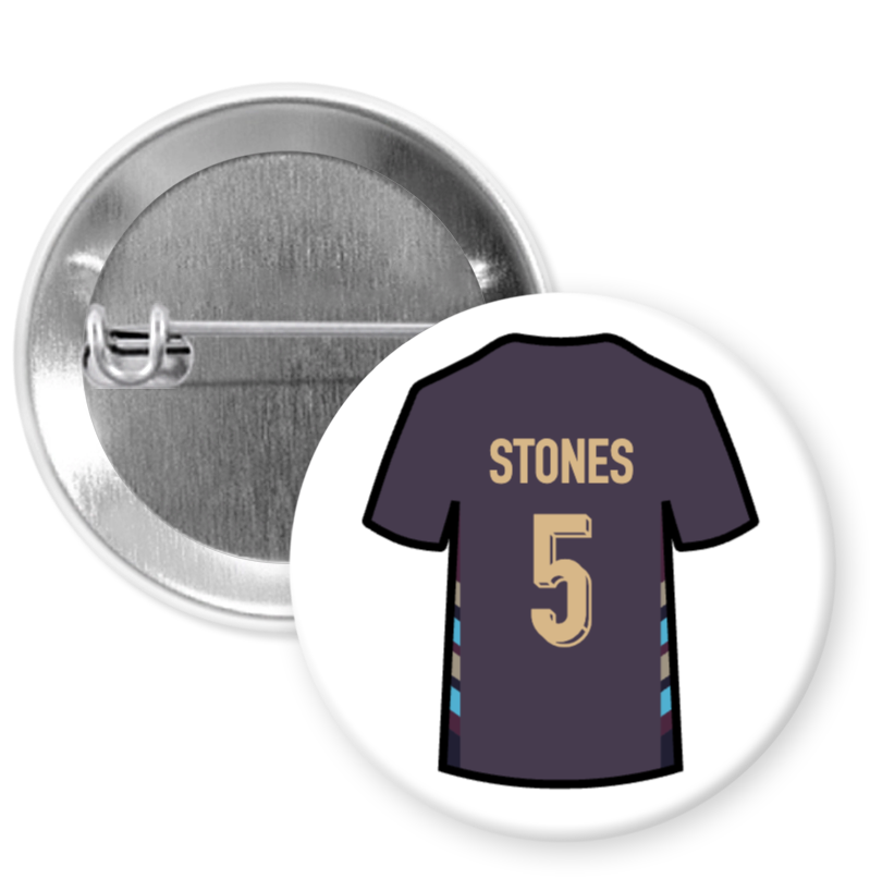 England Away Shirt Player Badges