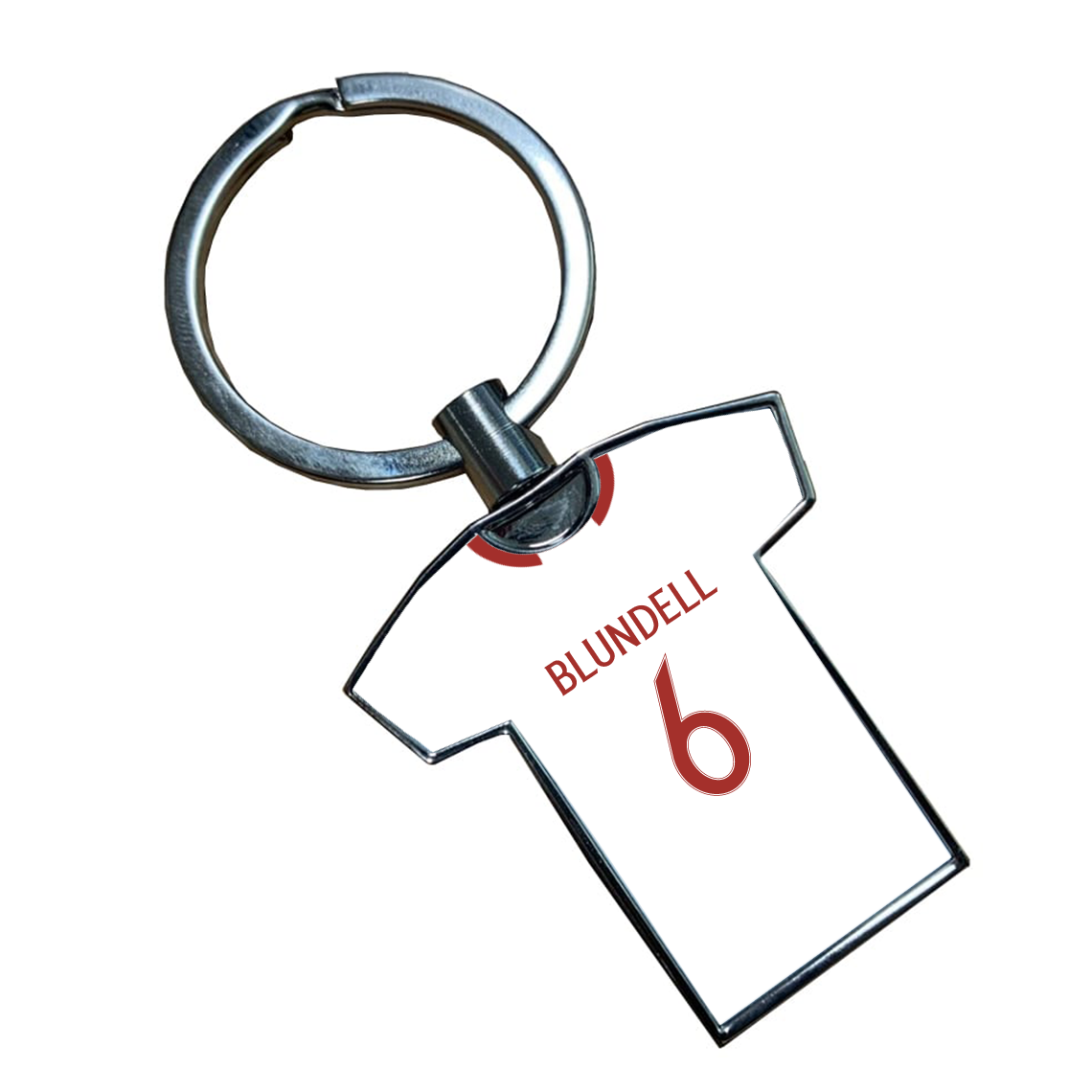 United Women Third Kit Shirt Metal Keyring