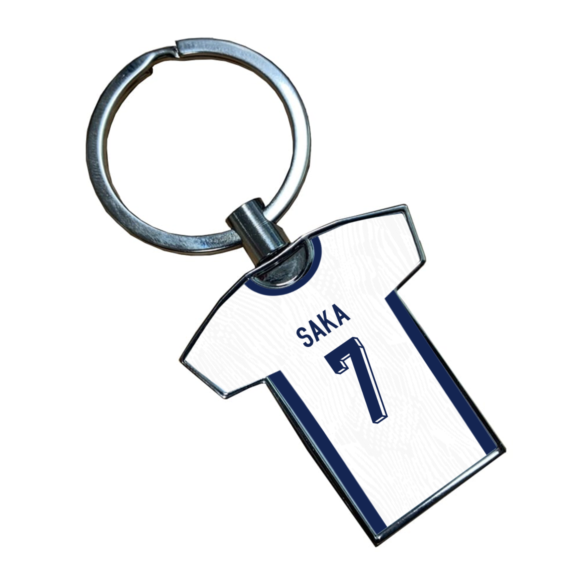 England Metal Home Shirt Keyring