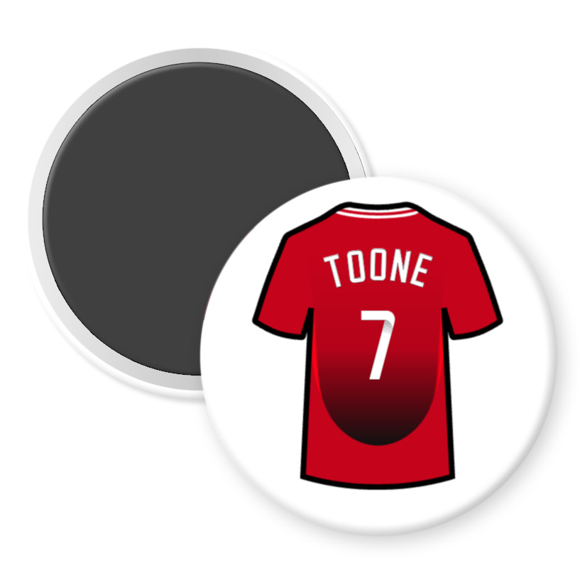 United Women Home Shirt Illustration Player Fridge Magnets (24/25 KIT)