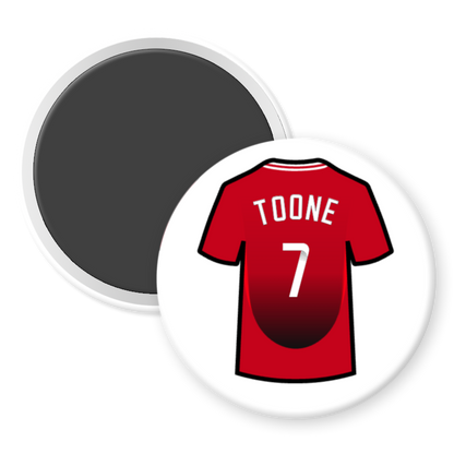 United Women Home Shirt Illustration Player Fridge Magnets (24/25 KIT)
