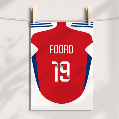 Arsenal Women Home Kit Poster (24/25 Kit)