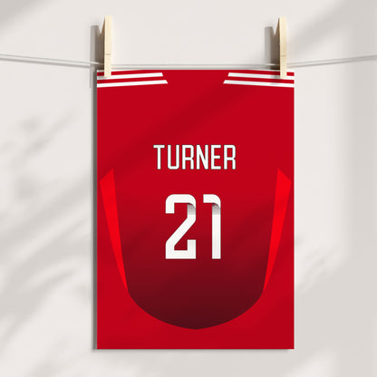 Man Utd Women Home Kit Poster (24/25 Kit)