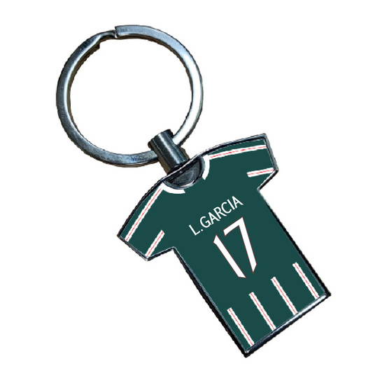 United Women Away Kit Shirt Metal Keyring