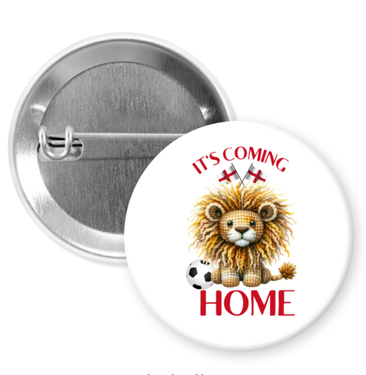 It's Coming Home Lion Badge