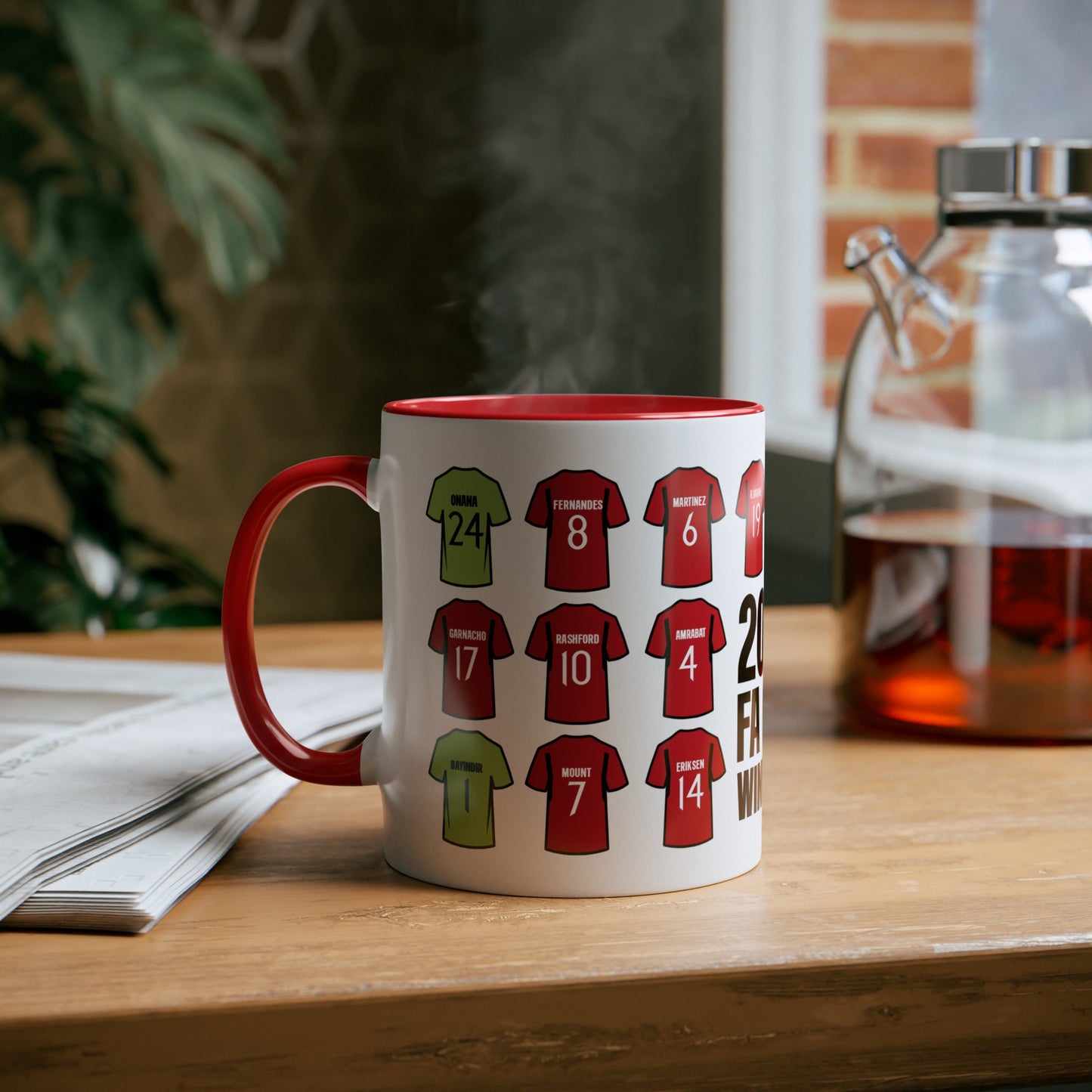 United Men 2024 FA Cup Winners Squad 11oz Mug