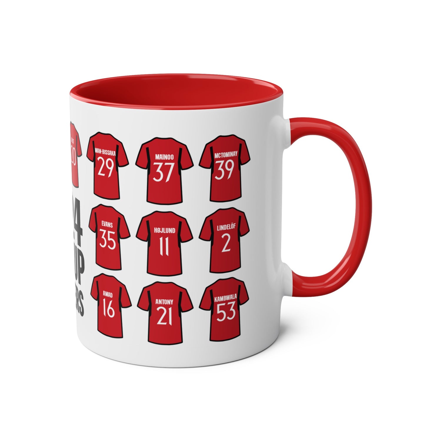 United Men 2024 FA Cup Winners Squad 11oz Mug