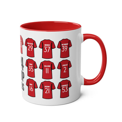 United Men 2024 FA Cup Winners Squad 11oz Mug